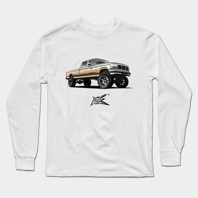 ford f250 pickup dual color Long Sleeve T-Shirt by naquash